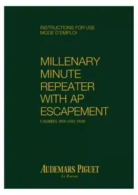 Notice Audemars Piguet MILLENARY 26371OR.OO.D803CR.01 Montre