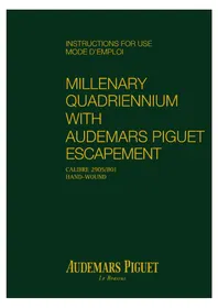 Notice Audemars Piguet MILLENARY 26149OR.OO.D803CR.01 Montre