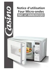 Notice Casino AM820CQO Four à micro-ondes