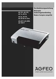Notice AGFEO AS 4000 Téléphone de bureau