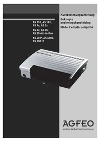 Notice AGFEO AS 151 Téléphone de bureau