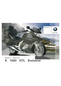 Notice BMW K 1600 GTL EXCLUSIVE (2015) オートバイ