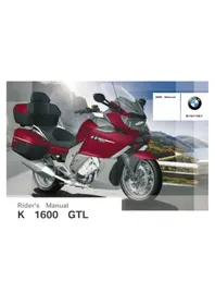 Notice BMW K 1600 GTL (2013) オートバイ