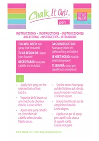 Notice Style Me Up CHALK IT OUT! Jouets