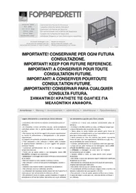 Notice Foppapedretti CRISTALLINO Lit bébé