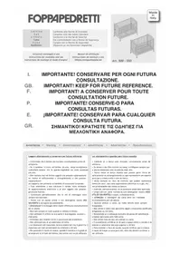 Notice Foppapedretti BABY NIDO 400 Lit bébé