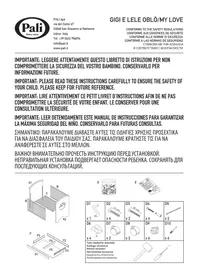 Notice Pali GIGI E LELE OBLO Lit bébé