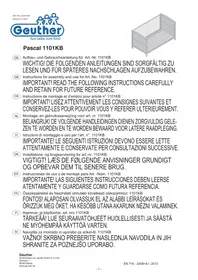 Notice Geuther PASCAL Lit bébé