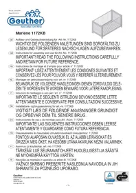 Notice Geuther MARLENE Lit bébé