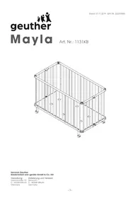 Notice Geuther MAYLA Lit bébé