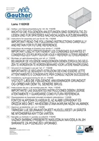 Notice Geuther LANU Lit bébé