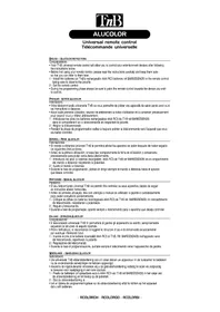 Notice TNB RCOLORSI Contrôleur