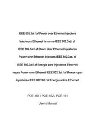 Notice Planet POE151 Carte réseau / adaptateur