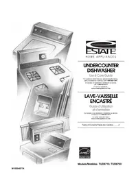 Notice Estate TUD6710WB Dishwasher
