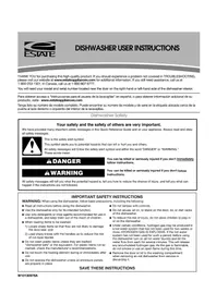 Notice Estate TUD4700WQ Dishwasher