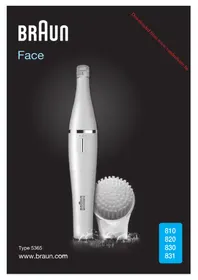 Notice BRAUN FACE 830 Facial care device