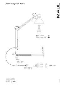 Notice MAUL STUDY Éclairage