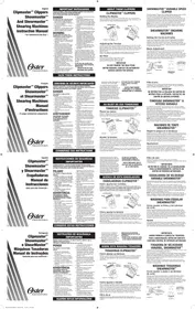 Notice OSTER SHOWMASTER Tondeuse