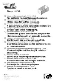 Notice Geuther BIANCO Lit bébé