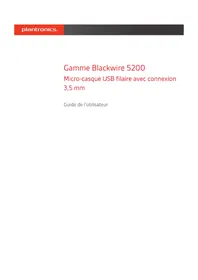 Notice PLANTRONICS BLACKWIRE 5220 Casque