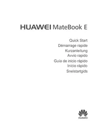 Notice HUAWEI MATEBOOK E Tablet
