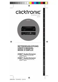 Notice ClickTronic 60836 Convertisseur audio/vidéo