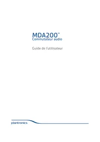 Notice PLANTRONICS MDA200 Commutateur