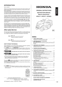 Notice Honda HF2417HTE Grasmaaier