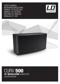 Notice LD Systems CURV 500 WMB Support des enceintes