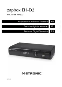 Notice METRONIC ZAPBOX EHD2 441622 Ricevitore