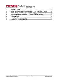 Notice PowerPlus POW721 Pistolet à colle