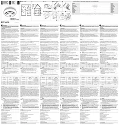 Notice Esylux PROTECTOR K 9 V Détecteur de fumée