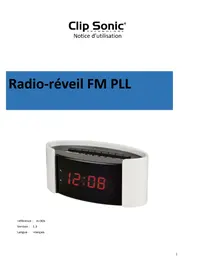 CLIP SONIC AR306 - Radio-réveil