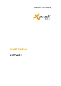 BackUp AVAST