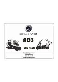 Notice Adiva AD3 300 Scooter