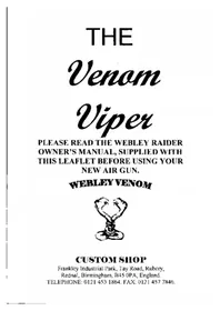 Notice Webley VIPER Jouets