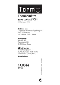 Notice TORM SC01 Thermomètre