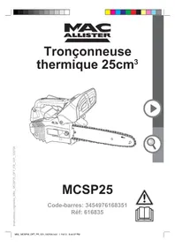 Notice MAC ALLISTER MCSP25 Scie