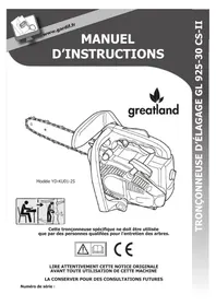 Notice Greatland GL 92530 CSII Scie