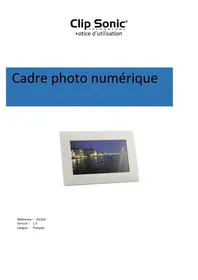 Notice CLIP SONIC DV138 Cadre photo numérique