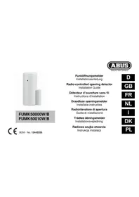 Notice ABUS FUMK50000B Door/window sensor