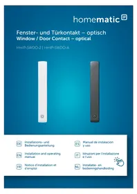 Notice Homematic IP HMIPSWDO Capteur de porte/fenêtre