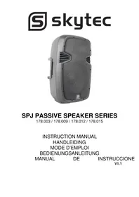 Notice Skytec SPJ1000 Système de sonorisation