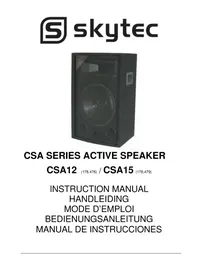 Notice Skytec CSA12 Système de sonorisation