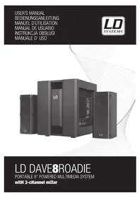 Notice LD Systems DAVE 8 ROADIE Système de sonorisation