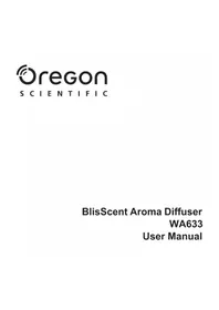 Notice OREGON SCIENTIFIC WA633 Diffuseur d'arômes