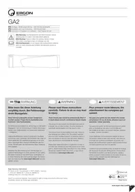 Notice Ergon GA2 Accessoire de vélo