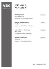 Notice AEG WSP 5010 N Chauffage