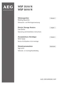 Notice AEG WSP 3510 N Chauffage