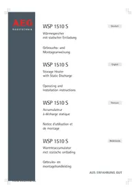 Notice AEG WSP 1510 S Chauffage